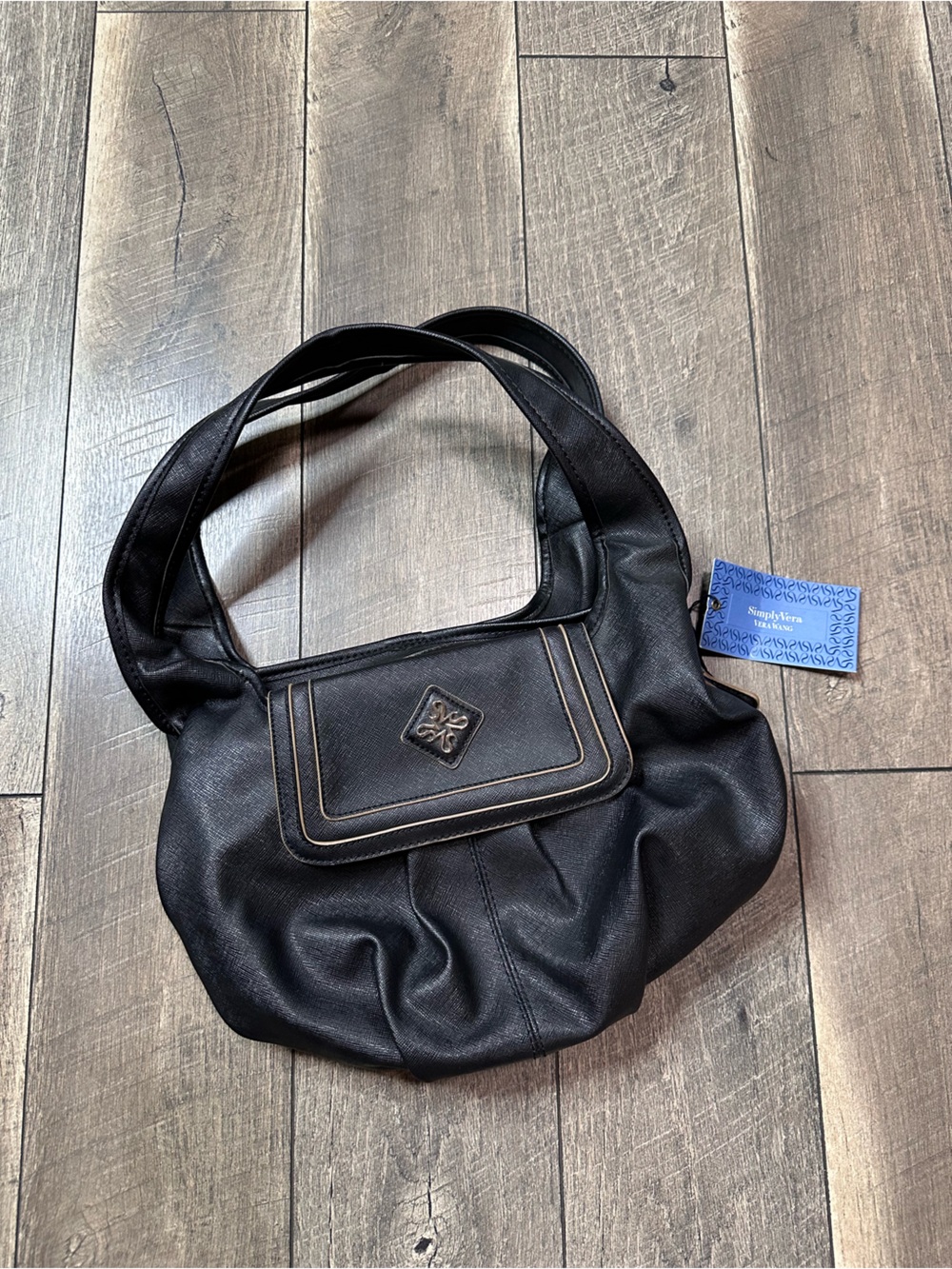 Simply Vera Vera Wang Faux Leather Hobo Bag